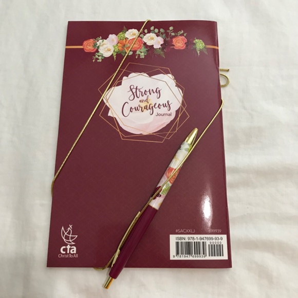 ๐3/$35 Strong and Courageous Journal Bible Study Prayer Reflection Notes Pen - Picture 2 of 8